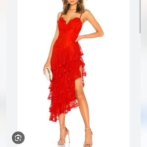 Majorelle Oracle Maxi Dress in Red